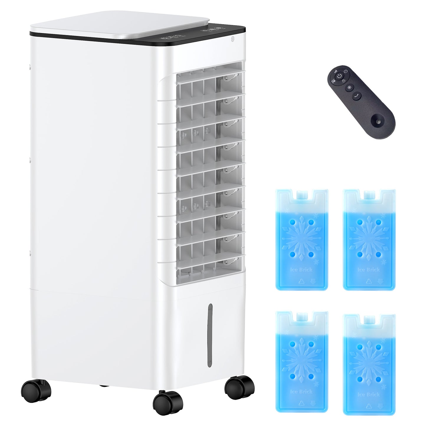 Ventless Portable Air Conditioners with Remote,Windowless Ac Unit Ductless Air Cooler,Hoseless Quiet Evaporative Oscillating Swamp Cooler,12H Timer & 4 Ice Box for Room Indoor Outdoor Office Kitchen