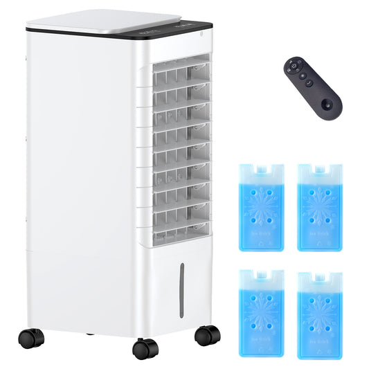 Ventless Portable Air Conditioners with Remote,Windowless Ac Unit Ductless Air Cooler,Hoseless Quiet Evaporative Oscillating Swamp Cooler,12H Timer & 4 Ice Box for Room Indoor Outdoor Office Kitchen